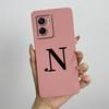 For Oppo A57 4G 2022 Case Oppo A57s A77s Cute Initial Letters Simple Cover Soft TPU Phone Case For Oppo A77 4G Back Cover Capa
