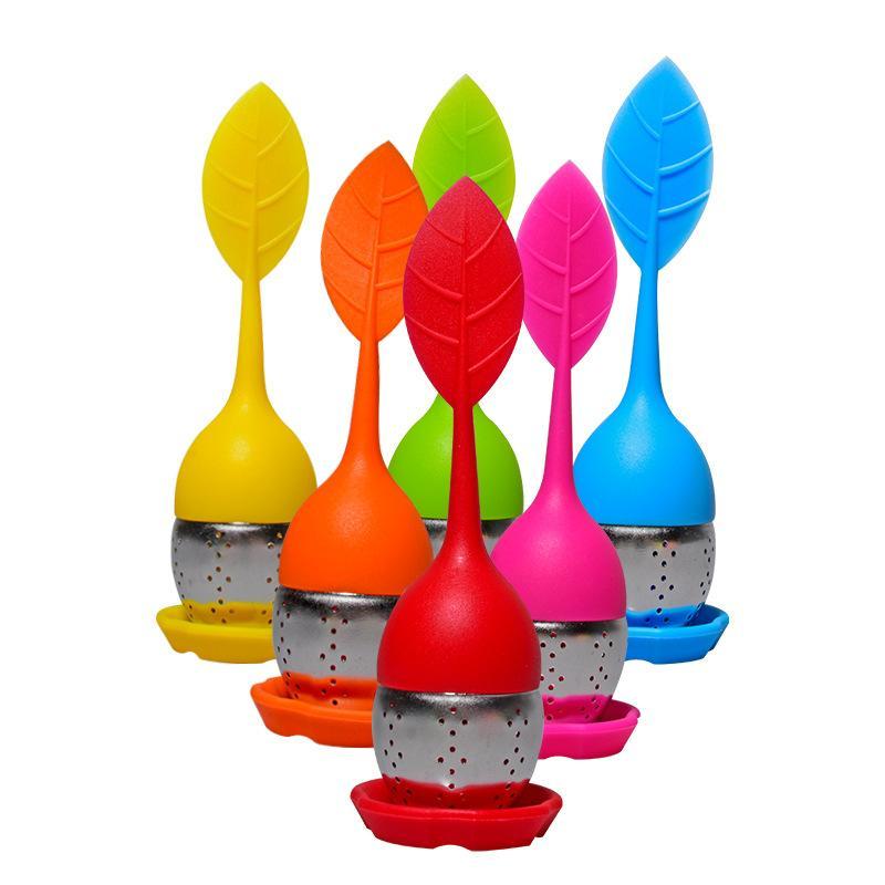 Food Grade Silicone Tea Strainer Heat Resistant Easy Clean Tea Infuser Filter for Travel Camping Loose Leaf Herbal Tea
