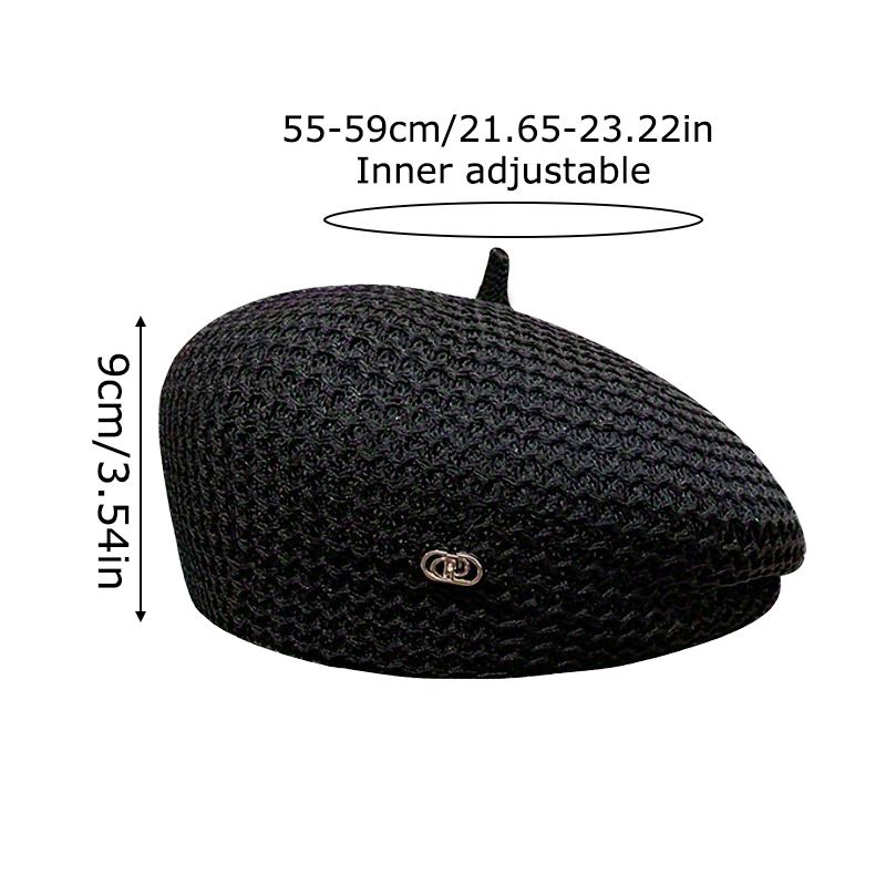 1PC Lightweight Photography Beret Elegance Comfortable Daily Outings Breathable Fashionable Polyester Knitwear Travel