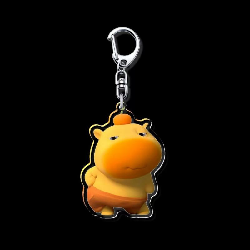 Cute Capybara Mobile Phone Case Strap Key Chains Bag Pendant Decoration Diy Phone Short Lanyard Handmade Jewelry Gift