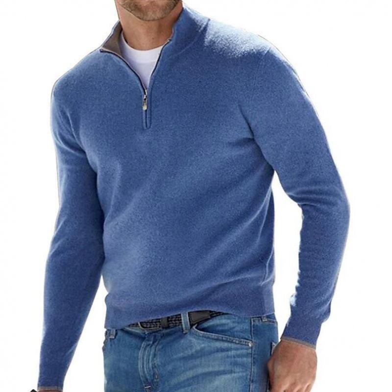 2024 Men's Long Sleeve Cashmere Base Layer for Autumn/Winter