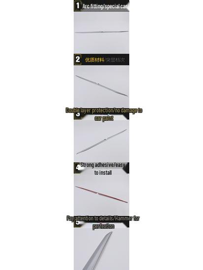 Rear Trim Decoration Strip for 1 Series: Anti-Scratch Tailgate Protector
