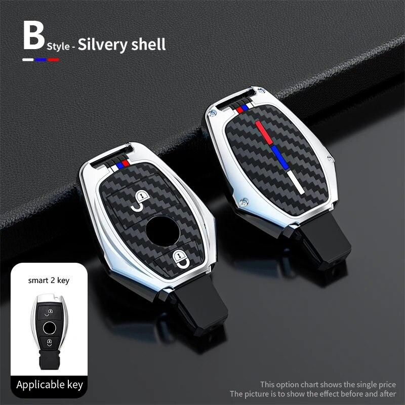 

Чохол для дистанційного ключа з цинкового сплаву для автомобіля Mercedes Benz ACES Class GLA CLA GLK GLC CLS W204 W463 W176 W251 W205 AMG