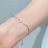 Elegant  Flowers Bracelet For Women Y2K Sweet Girls Moon Cherry Blossom Bow Zircon Bracelets Luxury Designer Jewelry Gift