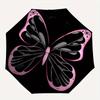 1pc Butterfly Wings Automatic Open/close Folding Umbrella, Compact Portable Travel Umbrella,Durable Construction Yy250814160
