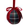 Plaid Christmas Ball Ornament for Holiday Tree Hanging Decor