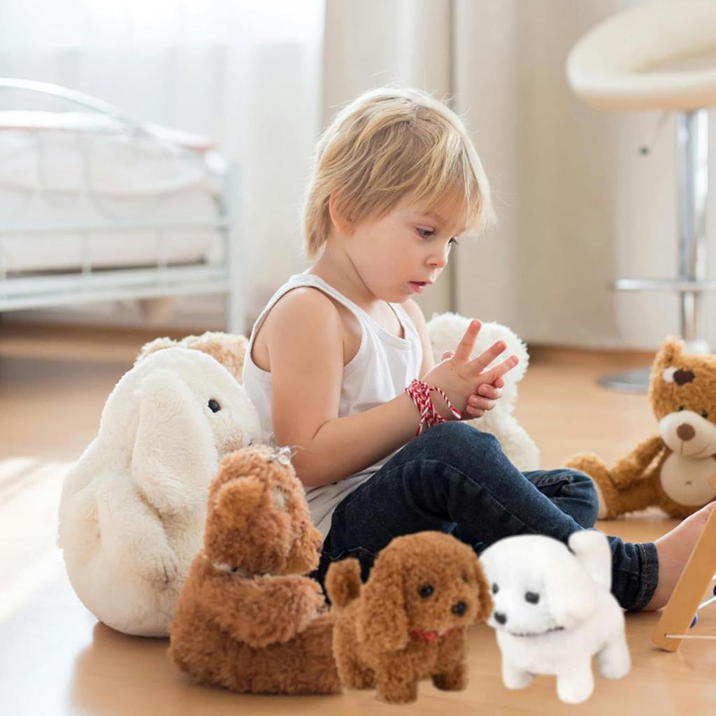 Simulated Plush Toy Dog, Children'S Robotic Dog, Walking And Barking Toy, Electronic Pet Dog Gift