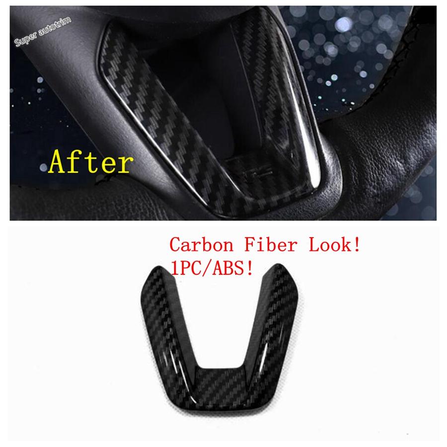Steering Wheel / Gear Shift Panel / Water Cup Holder Cover Trim For Mazda CX-3 CX3 2016 - 2024 Carbon Fiber Accessories Interior
