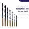 High Speed Steel 4341 Black and Gold Twist Drill Bit for Metal, Steel, and Iron Plates