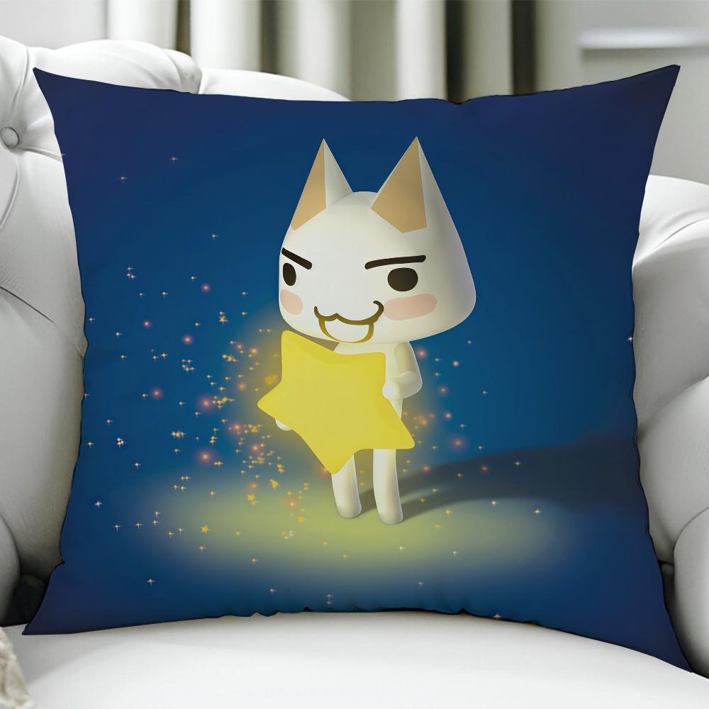 Cute TToro IInoues cushion cover Birthday Anniversary Gifts Double Sided Printed Zipper Cushion Cover Soft Skin Bedding