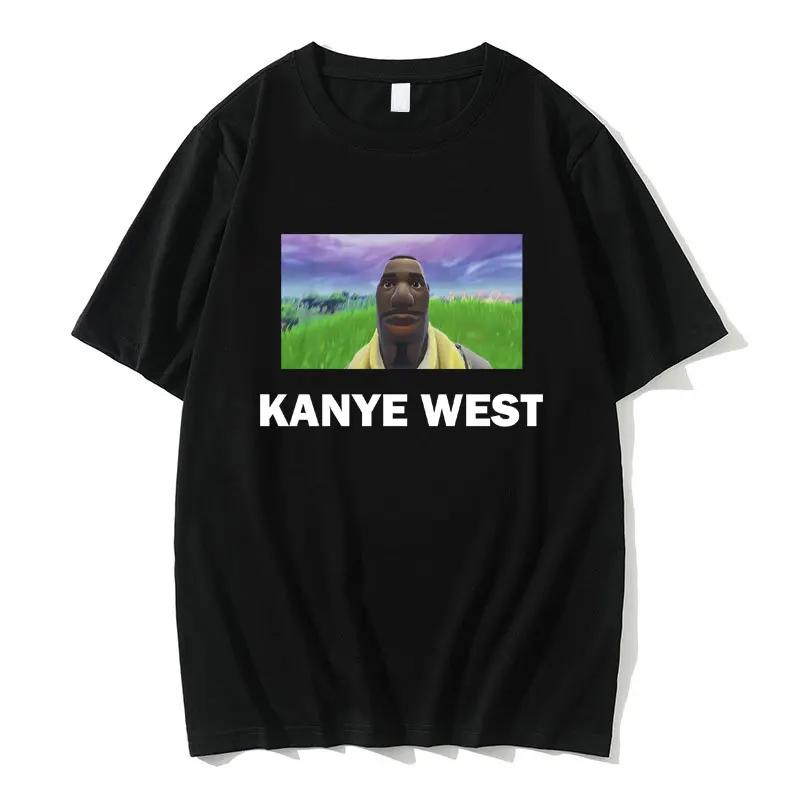 Funny Kanye West Meme Graphic T-shirt Male Gothic Hip Hop Rap Tshirt Men Women Casual Oversized