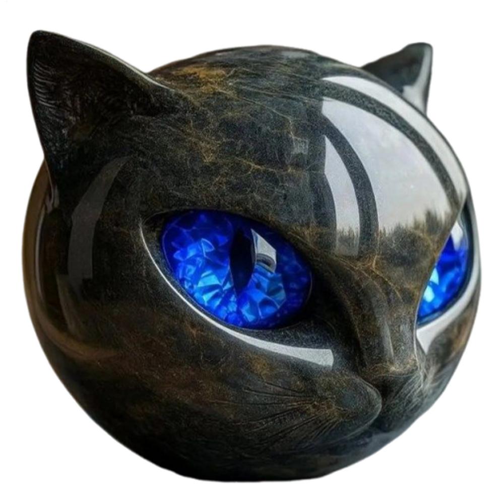 

Cat Statues Black Cat Stone Sculpture Luxury Black Cat Stone Sculpture Kitten Keepsake Sculpture Halloween Desktop Decor