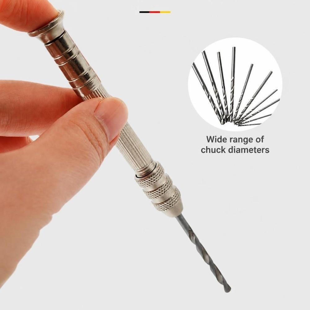 0.8-3.0mm Drill Bits Manual Twist Drill Precision Mini Hand Drill Rotary Tool  Model Making