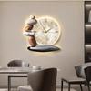 European Retro Unusual Metal Horloge Decorarion Modern Design Wall Clock Minimalist Oversized Automatic Arabic Wall Clock Nordic