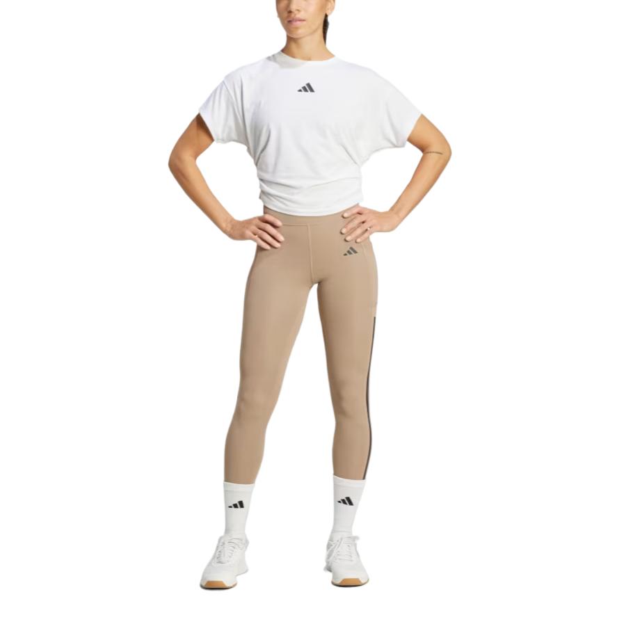 Adidas Powerclimacool Soft Skin-Friendly Comfortable Versatile Short Sleeve Drop Shoulder T-Shirt Women Tops JX1194