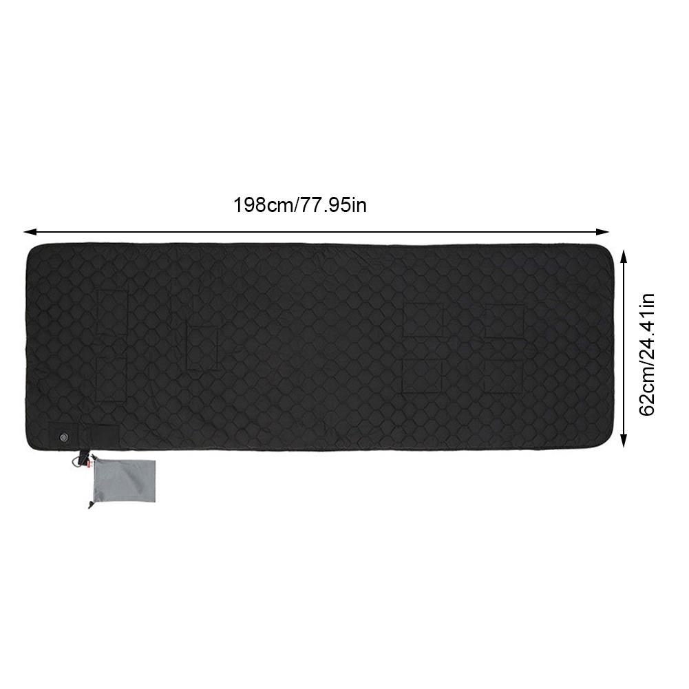 7 Zones Camping Heated Mattress 38 To 65℃ 3 Gear Camping Sleeping Mattress USB Powered for Outdoor Camping Hiking Accessories