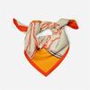 Twill Silk Scarf Woman Horse Painting Square Scarves Wraps Bandana Small Hijab Silk Foulards Tie Headband Neckerchief 53CM