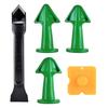 5Pcs Silicone Caulking Tools Sealant Applicator Finishing Tool Grout Remove Scraper Caulk Remover Glass Glue Angle Scraper 5 In1