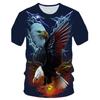Men's Trendy T-shirt Loose Same 3D Printed Clothes Student Short Sleeved T-shirt