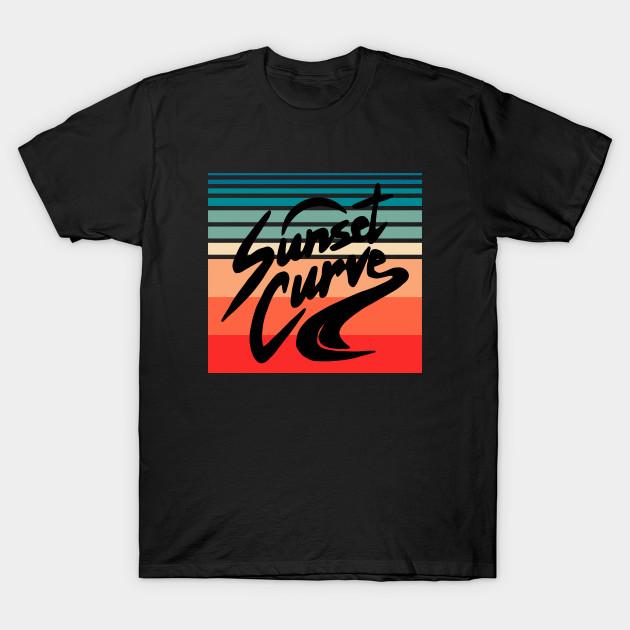

Men Black Print T-shirt Julie And The Phantoms Sunset Curve Logo No-Cut Transfer Paper Print Cotton Tshirt 3XL чорний