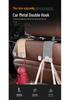 Suede Metal Car Seat Back Hook & Organizer