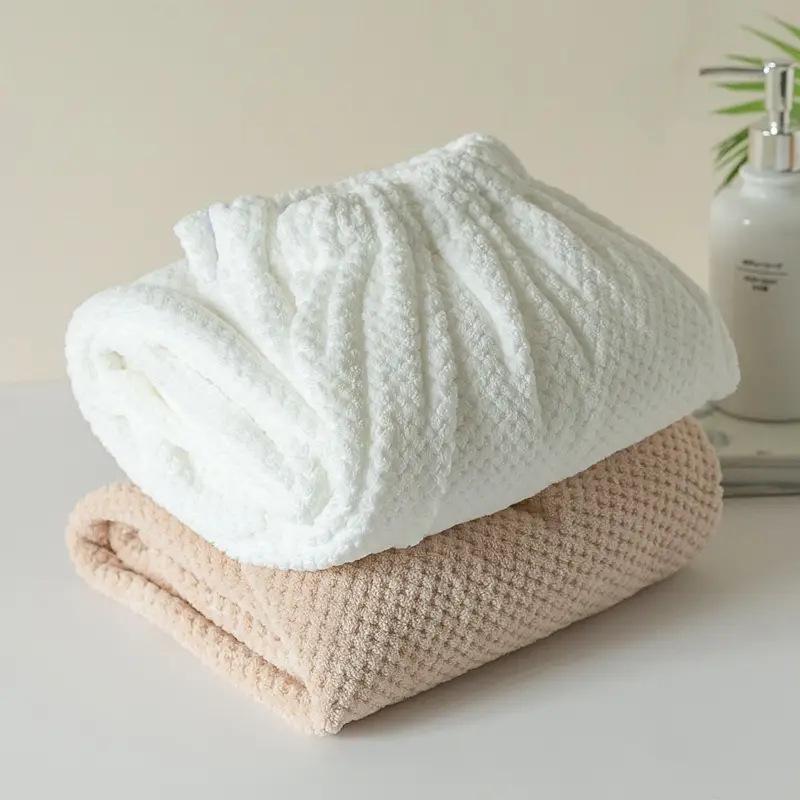 Soft Coral Fleece Bath Skirt/Robe, Strapless & Absorbent with Magic Sticker for Adults