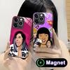 Cardi B Glass MagSafe Mobile Phone Case for iPhone 17 16 15 14 13 12 11 Air Pro Max Plus Mini Colorful Cover