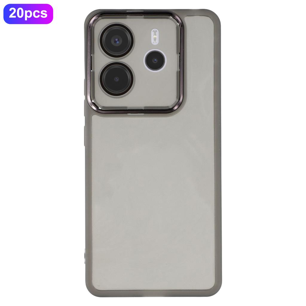 Bulk Purchasing 20Pcs For Xiaomi Redmi Note 14 4G (164.84mm) Case Electroplated Camera Frame TPU Phone Cover Precise Cutouts