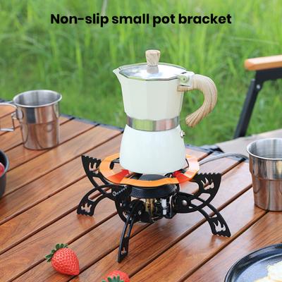Portable Camping Gas Stove Cooking Burner Windproof 3800W High Power Flame Adjustable Foldable Design Outdoor Backpacking Stove