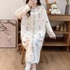 Autumn & Winter Air Cotton Maternity Nursing Pajamas: Long, Thickened Labor Dress for Postpartum and Pregnant Women