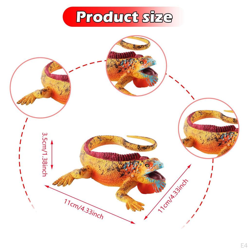 Simulated Figurine Animal Figure Collectible Ornament Art Sculpture Reptile Model for Holiday