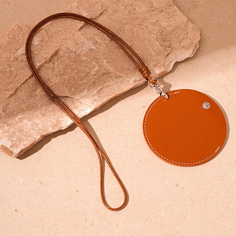 

Винтажное кожаное ожерелье Maillard с круглым кулоном-сумкой