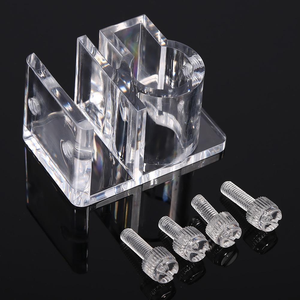 New Acrylic Fish Tank Filter Mount Tube Fixing Outflow Inflow Pipe Water Hose Clip Holder