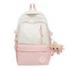 Schoolbagins Style Niche Junior High School Girls Double Shoulder Schoolbag New High Value Large Capacity Versatile Casual Backpack