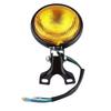 5" LED Motorcycle Headlight Universal Round Headlight Bulb for Kawasaki Honda Suzuki Chopper (Yellow)