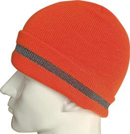 High Visibility Safety Beanie Reflective Knit Ribbed Hats Warm Winter Bonnets for Night Running Hiking Cycling