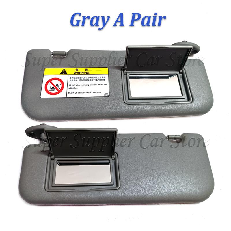 For Toyota Vios Yaris Yaris L 2014 2015 2016 2017 2018      A Pair Car Sun Visor Grey Beige Front Left Right