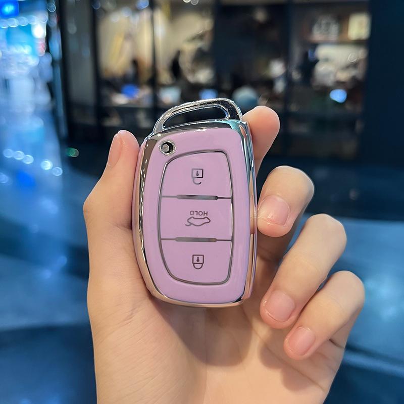 

Soft Tpu Car Key Case Cover Shell Fob For Hyundai Tucson Sonata Fe Creta Ix25 Ix35 Ix45 Solaris Elantra Accent I10 I20 I30 I40