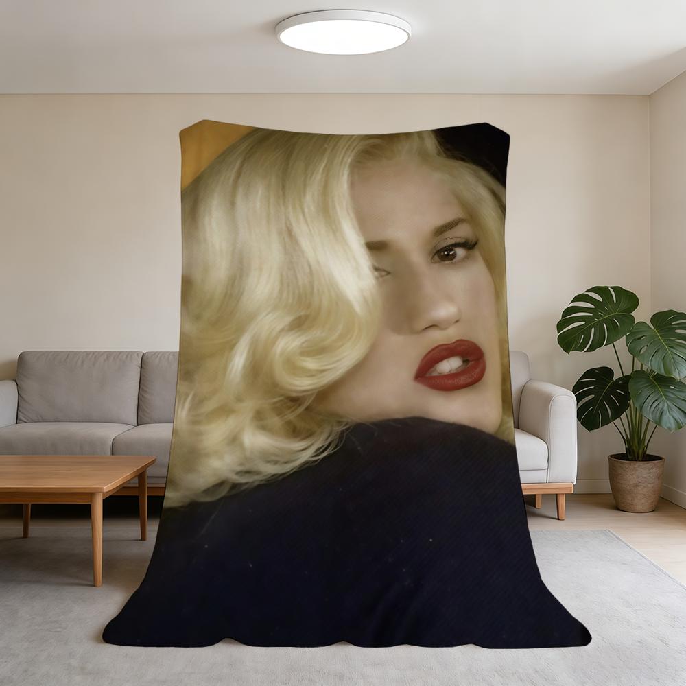 Blanket Super Warm Comfortable Singer Stefani G-Gwen Plush Throw Blanket Child Home Sofa Bedroom Gift