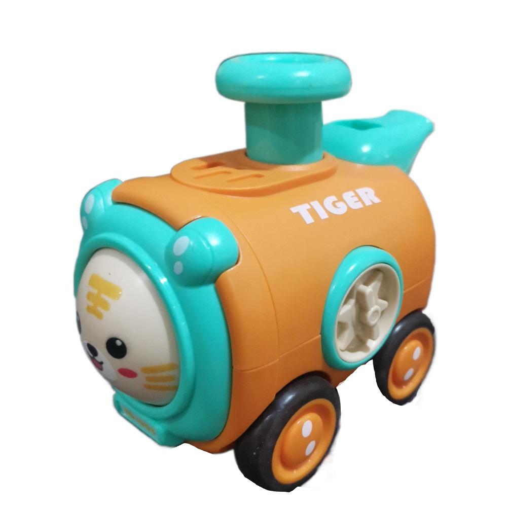 Cartoon Car Press To Change Face Whistle Train Crash Resistant Whistle Train Toy  3 Years Old +