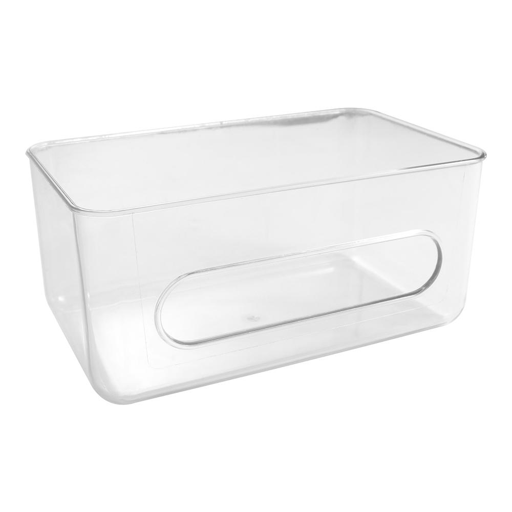 Free-punching Disposable Mask Holder Plastic Tissue Box Simple Mask Box  Home