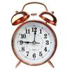 Stylish 4 Inch Night Light Alarm Clock With Silent Quartz Movement In Elegant Copper Finish