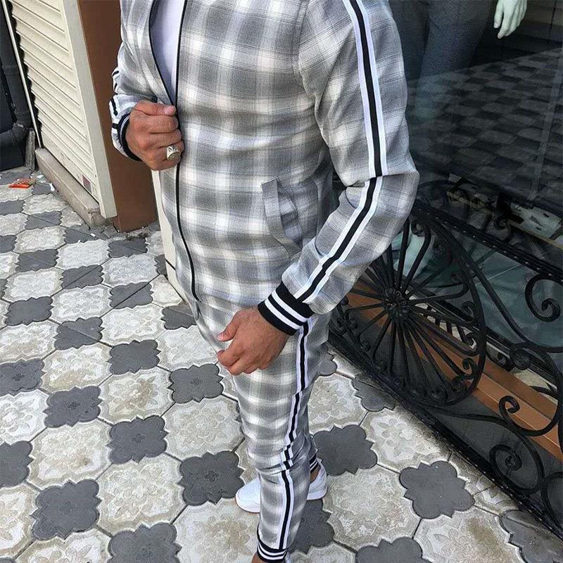Men's Quick-Dry Sports Suit: Outdoor Casual Jacket & Drawstring Trousers