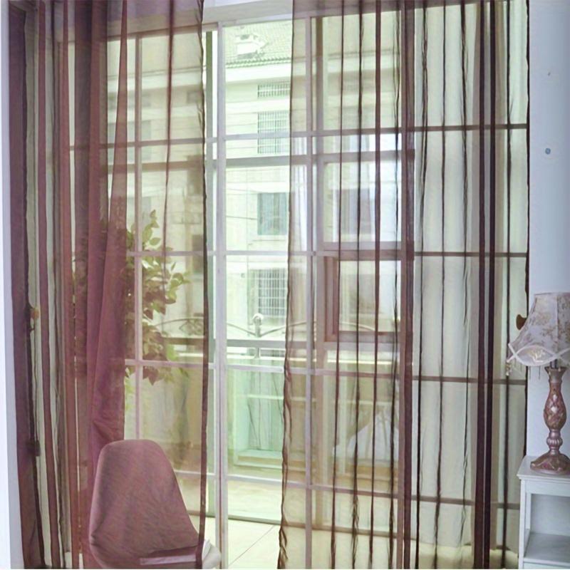 1Pcs 100*200cm Transparent Window Screens Lightweight Semi-see-through Curtains Perforations Suitable for Living Rooms Bedrooms