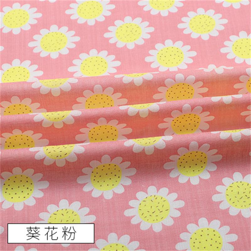 Cotton Dress Thin Cheongsam Summer Pants Fabric Anti Mosquito Dark Cell Seersucker Cotton And Linen Cloth Printing Artificial