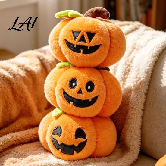 Atmospheric Halloween Home Decor Plush Toy Ghost Skeleton Bat Witch Pumpkin Doll Soft Dolls Stuffed Animal for Kids Spooky Party Haunted