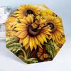 Sunflowers And Butterflies Garden 8-Frame for Travel, Camping, Casual Lightweight Portable Umbrella, Essential for Every Family Holidays Birthday Gift
