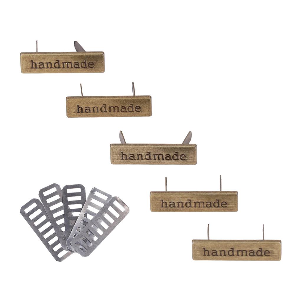 Metal Manual Label Multipurpose DIY Sewing Clothes Jean Shoe Bags Hand Printed Tags