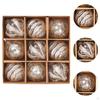 9 Pieces Christmas Ball Ornaments Decorative Baubles Charm Pendants Shatterproof Xmas Tree