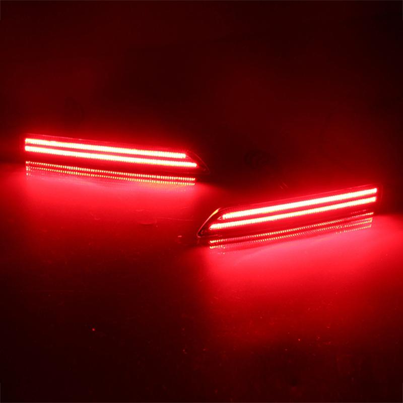 LED Rear Bumper Reflector Lights For Nissan Sentra Sylphy 20-25 Teana 22-24 Patrol 19-23 Murano 15-19 Turn Signal Brake lamp